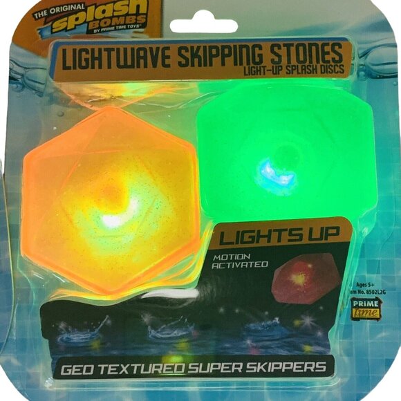 Splash Bombs Lightwave Skipping Stones Pool Toy Light Up Motion Activated - Picture 7 of 7